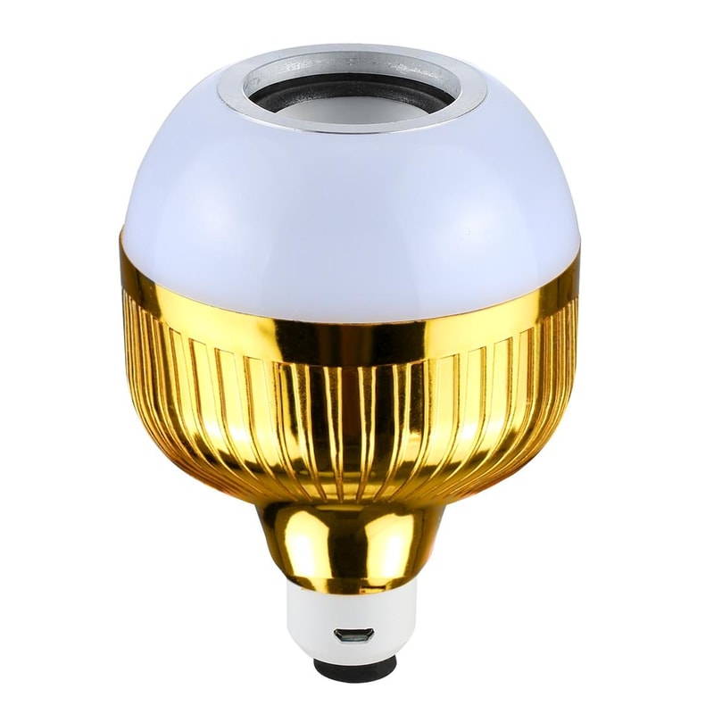 Smart Bluetooth Speaker LED Bulb Dimmable Wireless Music Light Bulb with Remote Control