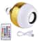 Smart Bluetooth Speaker LED Bulb Dimmable Wireless Music Light Bulb with Remote Control