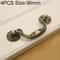 Green Bronze Vintage Cabinet Handle, Zinc Alloy Single Hole Drawer Pull for Wardrobe & Cabinets