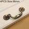 Green Bronze Vintage Cabinet Handle, Zinc Alloy Single Hole Drawer Pull for Wardrobe & Cabinets