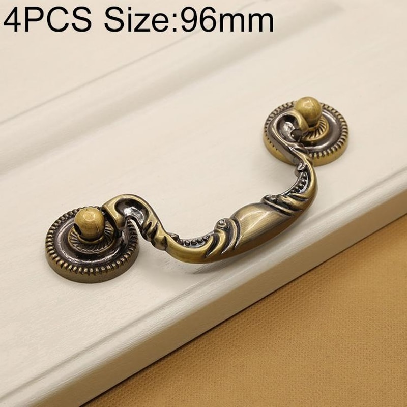 Green Bronze Vintage Cabinet Handle, Zinc Alloy Single Hole Drawer Pull for Wardrobe & Cabinets