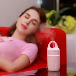 mini usb negative ion humidifier 175ml portable cool mist led air humidifier