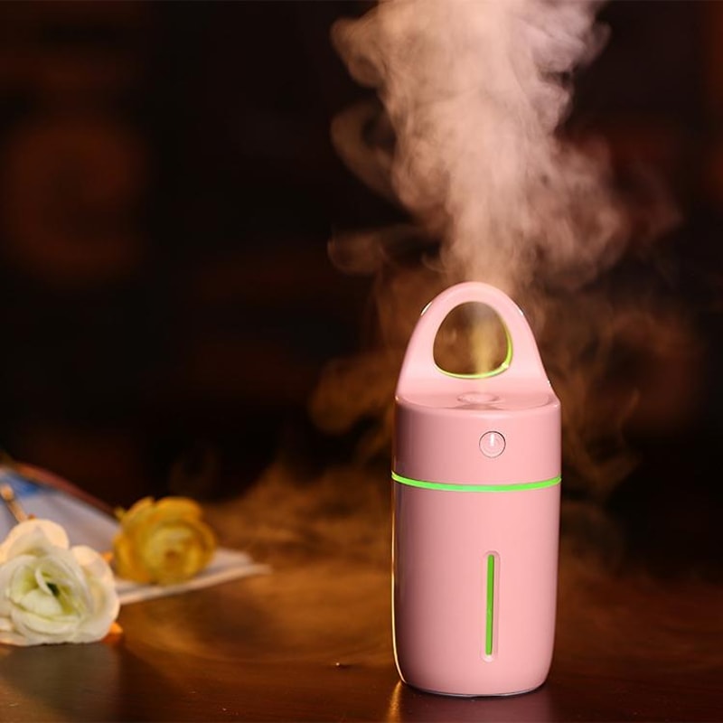 Mini USB Negative Ion Humidifier 175ml Portable Cool Mist LED Air Humidifier