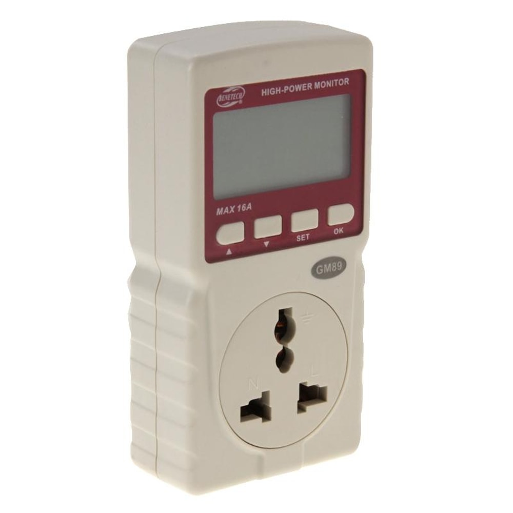 High Power Energy Consumption Monitor Plug US Power Meter For Home Electricity Usage 4