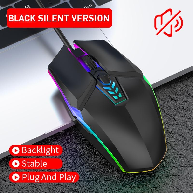 Wired Gaming Mouse Ergonomic USB Optical Mouse Adjustable DPI