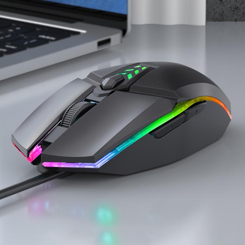 Wired Gaming Mouse Ergonomic USB Optical Mouse Adjustable DPI