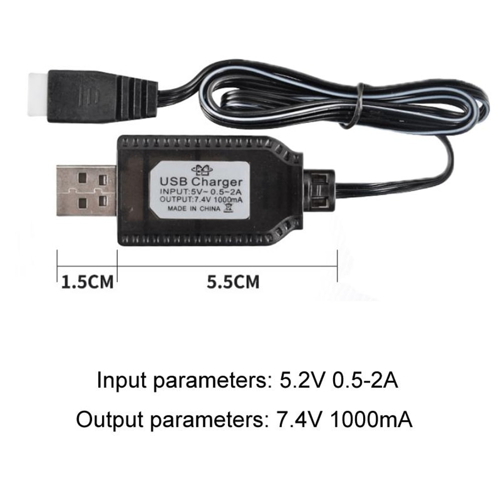 Lithium Battery Charger Toy Aircraft Accessories USB Data Cable