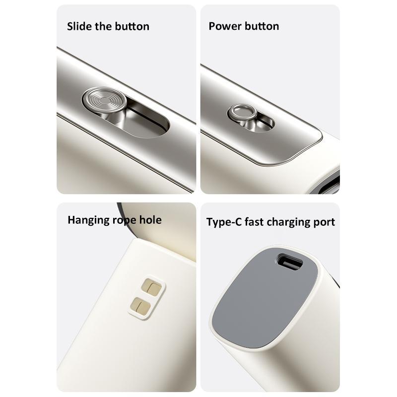 Portable Handheld Cooling Fan With Digital Display Rechargeable Mini Cooling Fan 7