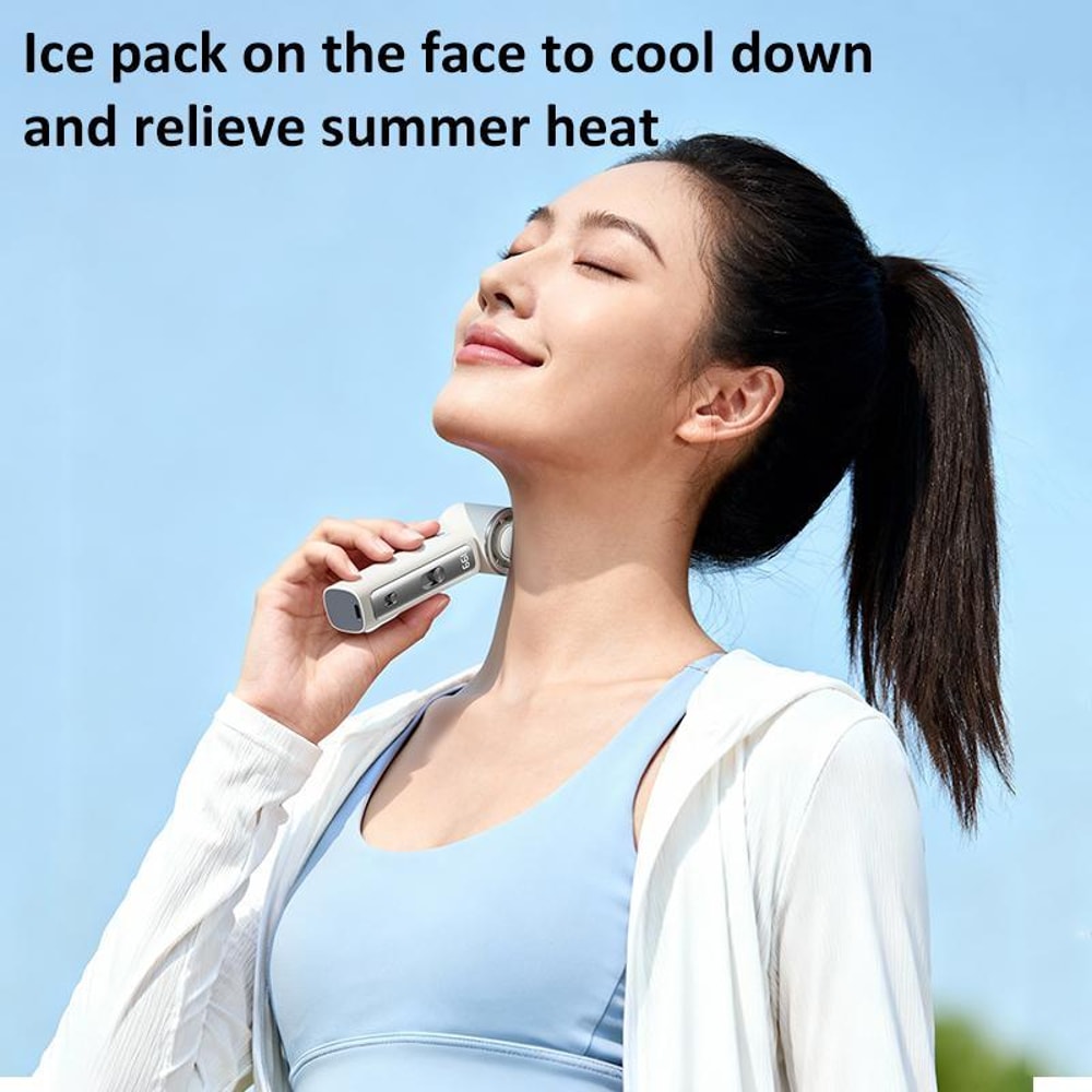 Portable Handheld Cooling Fan With Digital Display Rechargeable Mini Cooling Fan 9