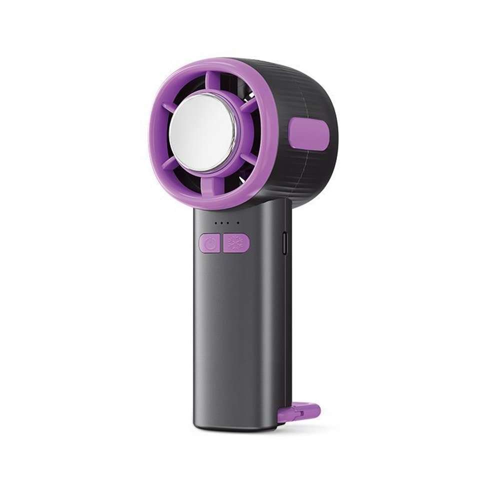 High-Speed USB Portable Semiconductor Cooling Handheld Fan, Digital Display Mini Cooling Fan