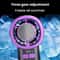 USB Rechargeable Semiconductor Cooling Fan with Digital Display Portable Handheld Mini Fan