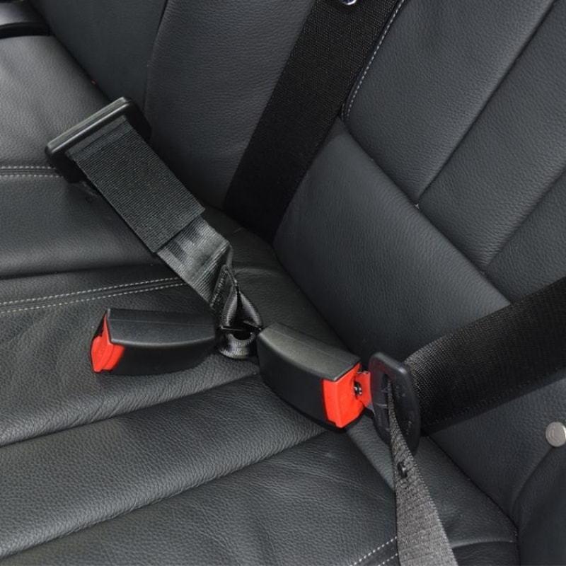 Universal Car Seat Belt Extender & Rear Seat Belt Splitter Connector for Back Seat Safety
