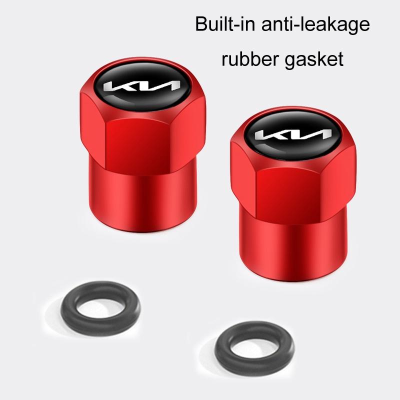 KIA Tire Valve Stem Caps Dust Proof Metal
