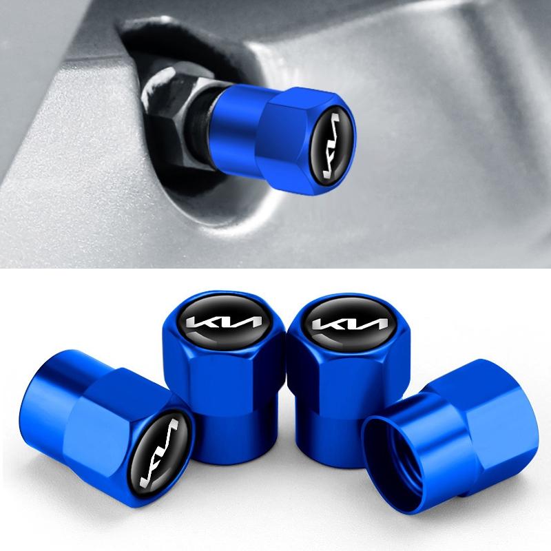 KIA Tire Valve Stem Caps Dust Proof Metal