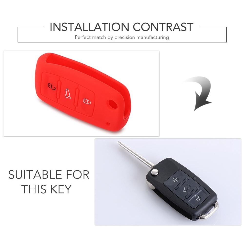Volkswagen Golf Silicone Key Fob Cover Durable VW Key Protection Case 3