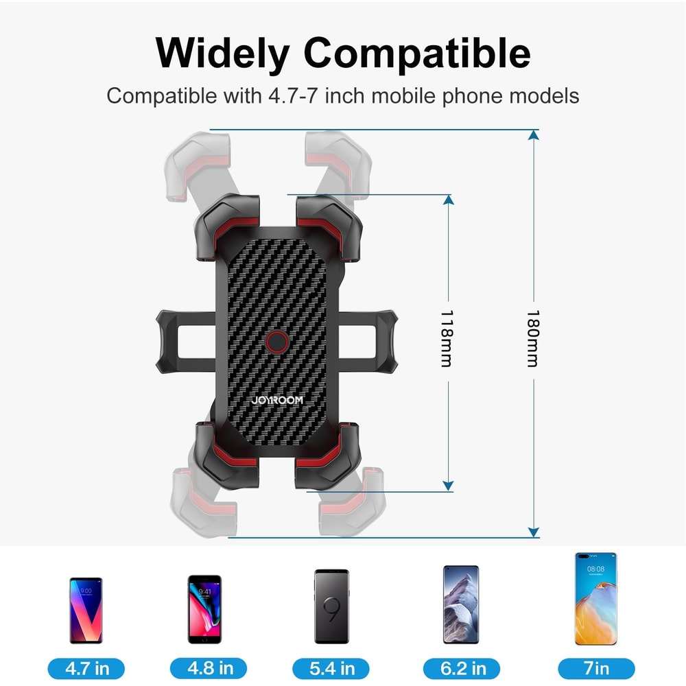 Bike Phone Mount Holder Adjustable Handlebar Clamp for Bicycle Motorcycle