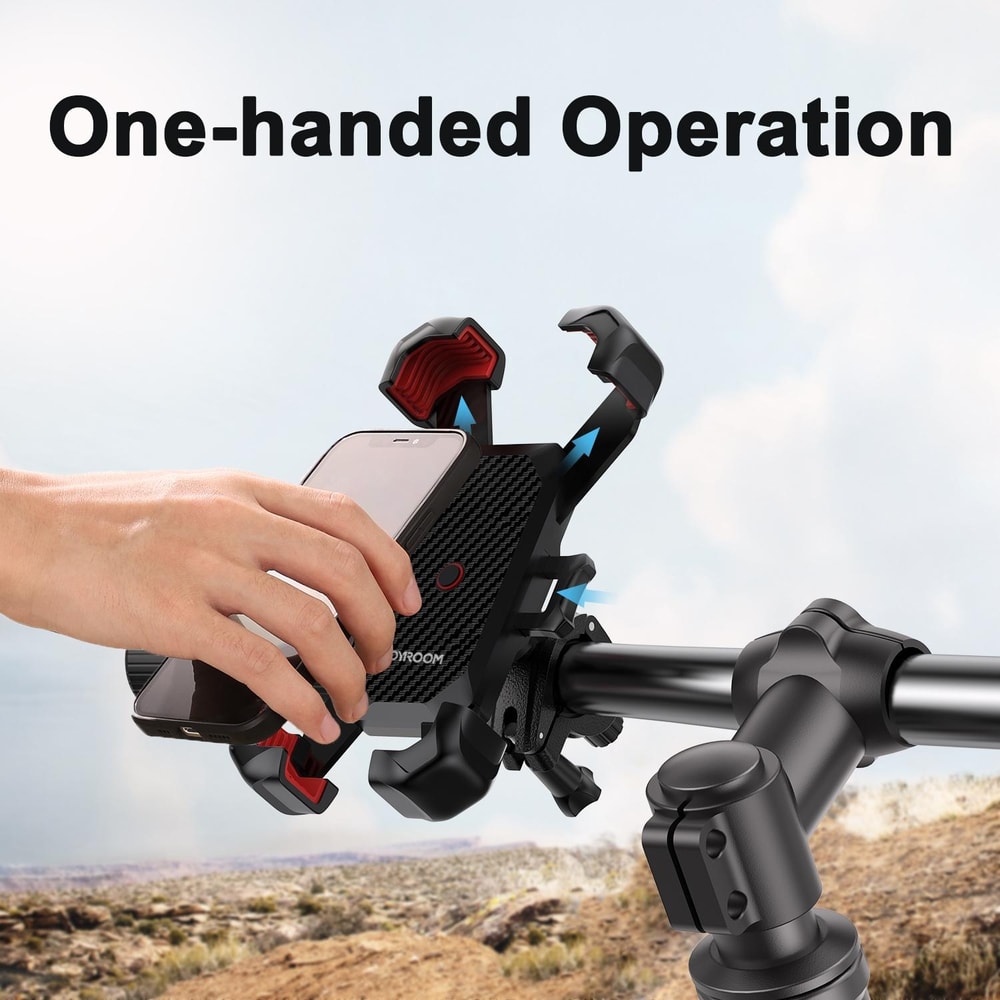Bike Phone Mount Holder Adjustable Handlebar Clamp for Bicycle Motorcycle
