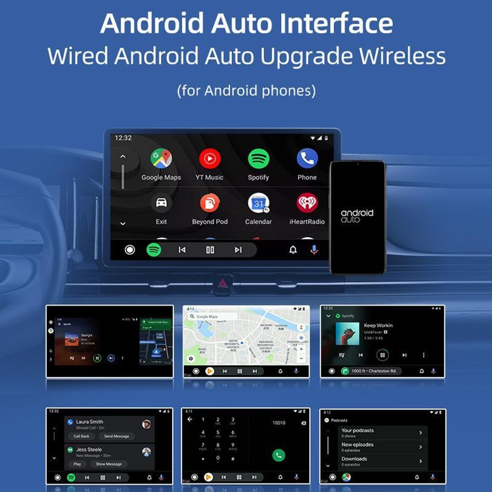 Carlinkit Wireless CarPlay & Android Auto Adapter Plug and Play USB Dongle
