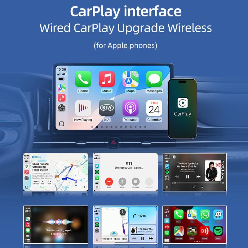 Carlinkit Wireless CarPlay & Android Auto Adapter Plug and Play USB Dongle