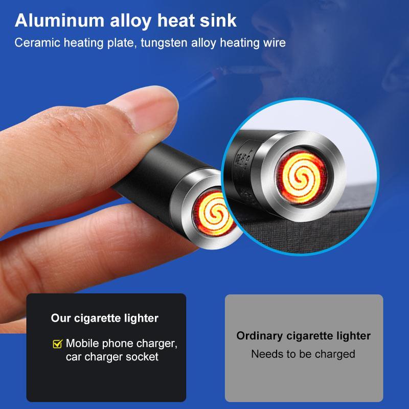 TypeC Mini Car Cigarette Lighter USB Portable Ignition Keychain Charger 6