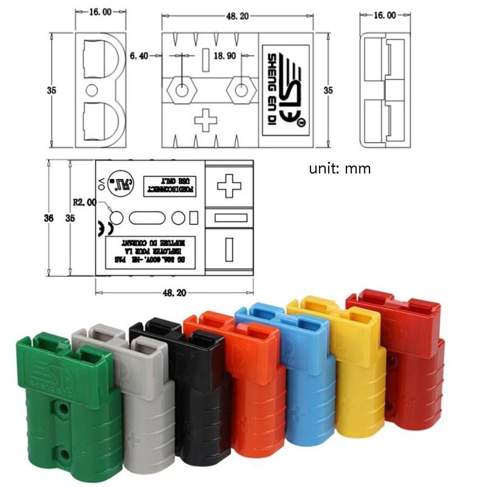 Lithium Battery Charge Discharge Connector High Voltage Battery Connector 3