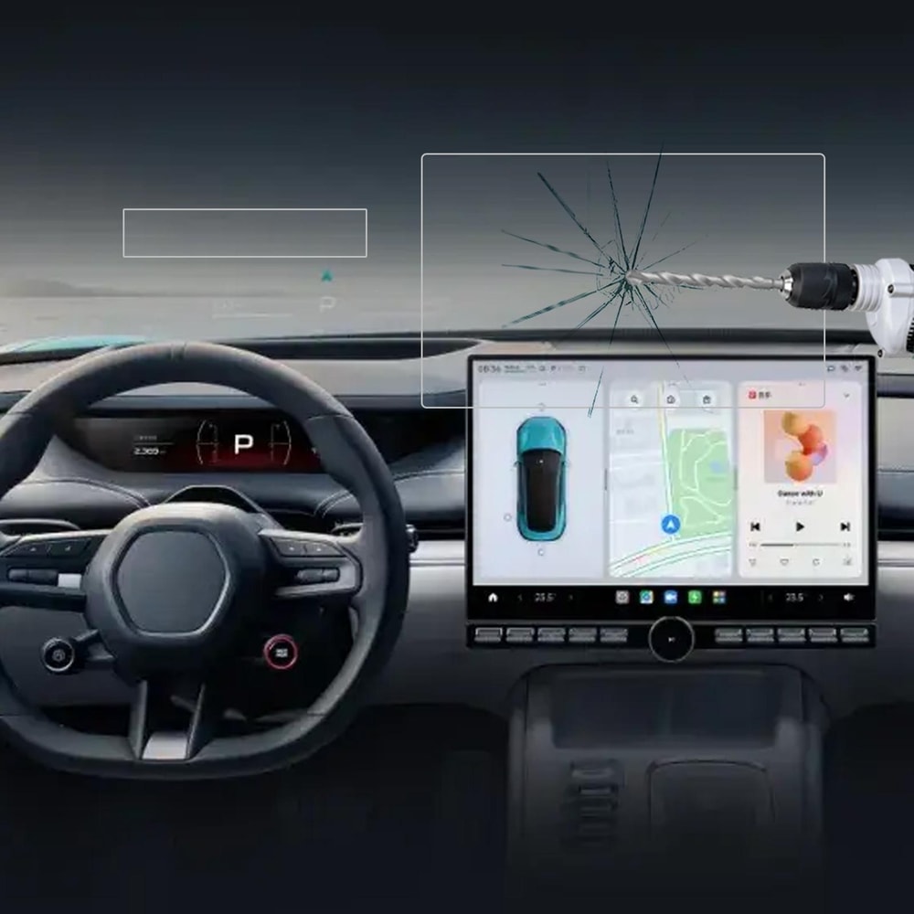 Car Navigator Tempered Glass Screen Protector for Car Navigation GPS Display