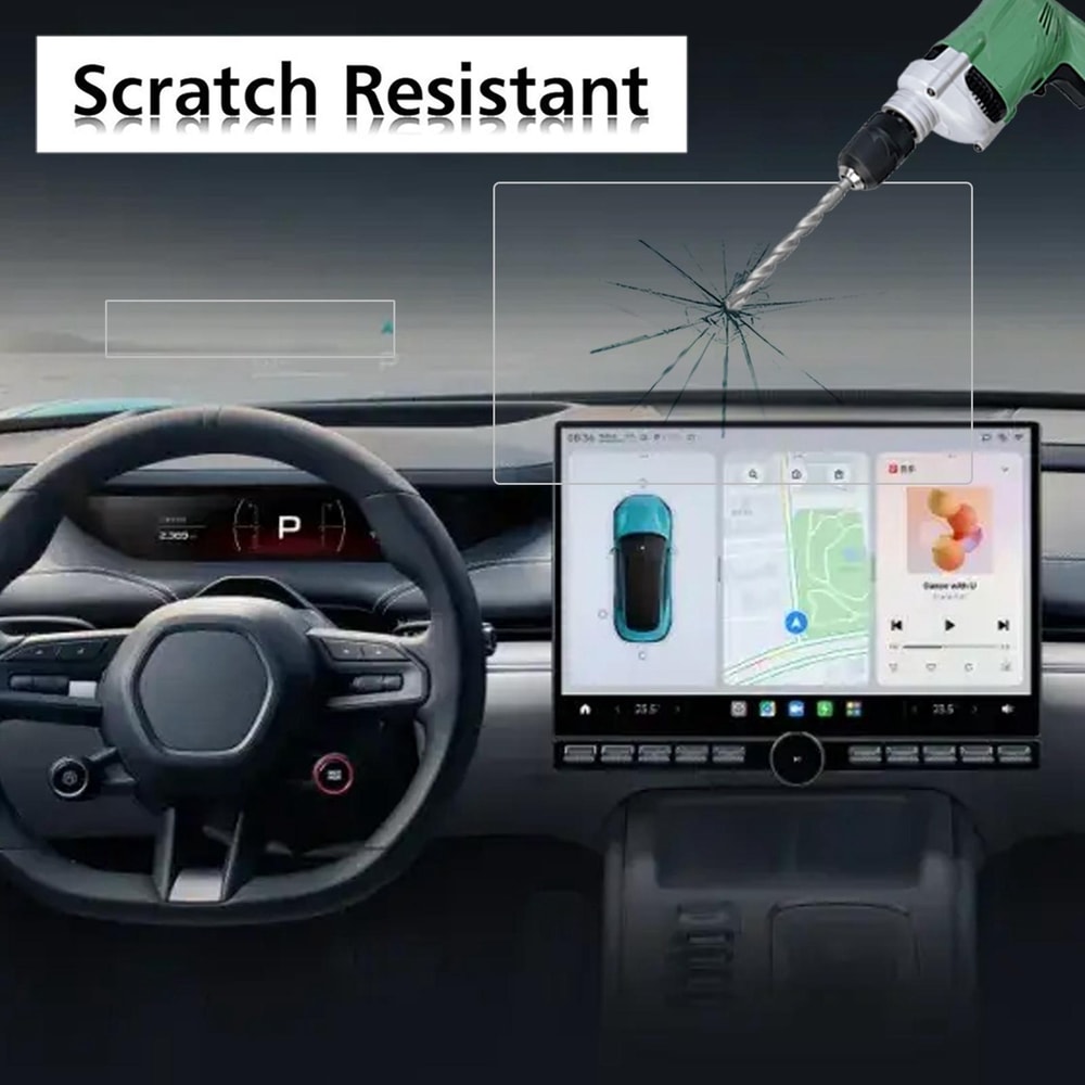 Car Navigator Tempered Glass Screen Protector for Car Navigation GPS Display