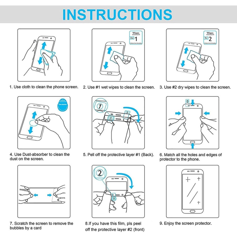 Car Navigator Tempered Glass Screen Protector for Car Navigation GPS Display