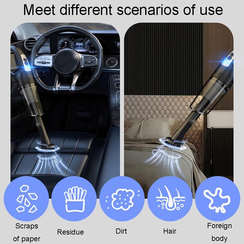 Rechargeable Handheld Car Vacuum Cleaner Portable Dustbuster for Car & Home Powerful Suction Cleaner