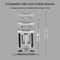 Universal Aluminum Alloy NonRotatable Motorcycle Bicycle Handlebar Phone Holder Clamp 5