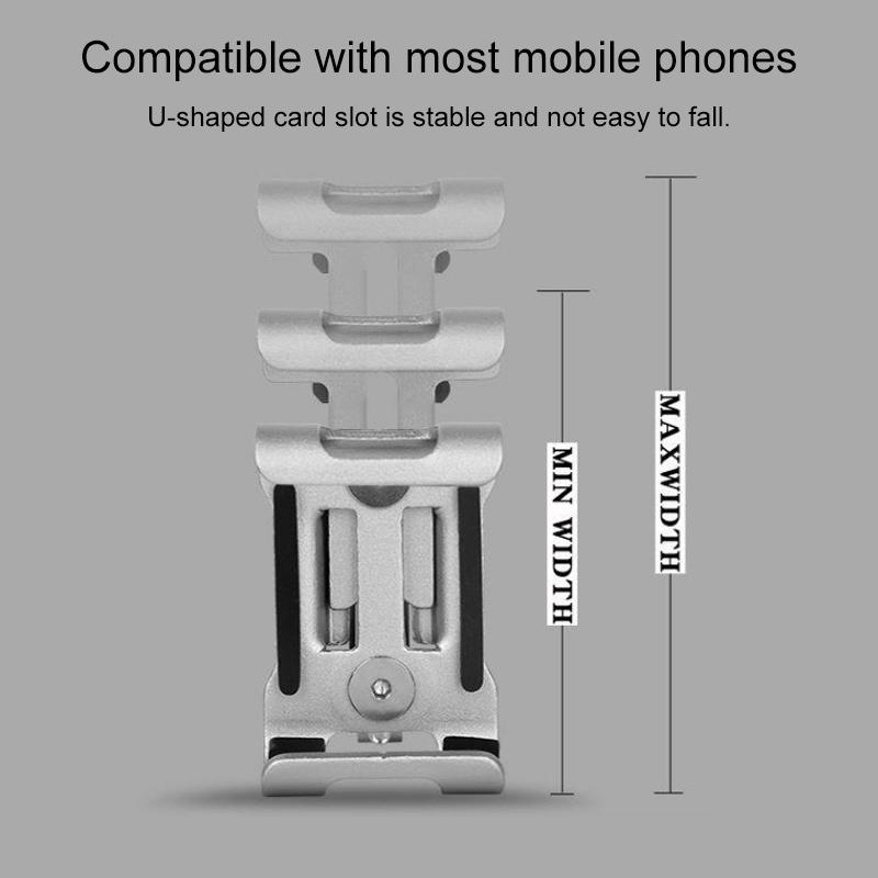 Universal Aluminum Alloy NonRotatable Motorcycle Bicycle Handlebar Phone Holder Clamp 5