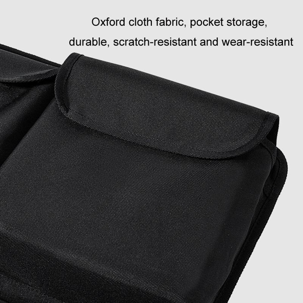Universal Car Seat Organizer SUV Rear Seat Storage Bag Foldable Black