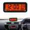 Solar Car Dashboard Clock Thermometer Humidity Meter with Luminous Backlight