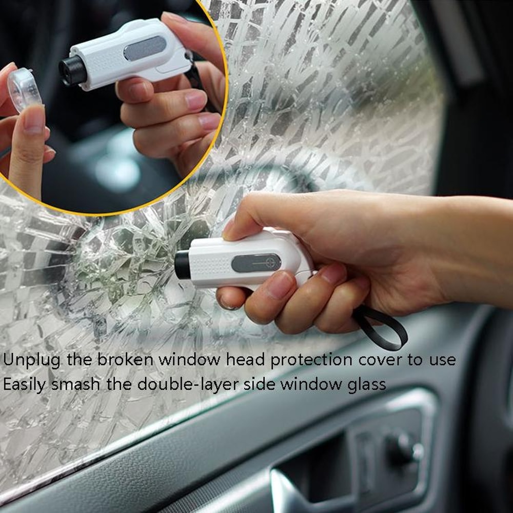 Car Safety Hammer Window Breaker & Seat Belt Cutter Emergency Escape Tool