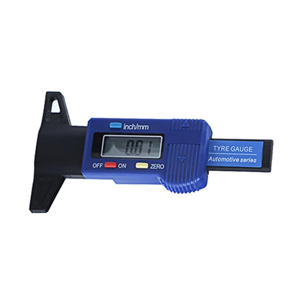 Digital Tire Tread Depth Gauge 025mm Electronic Brake Pad Wear Measuring Tool 1
