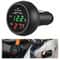USB Charger with Voltage Detection LCD Display and Car Battery Monitor Thermometer