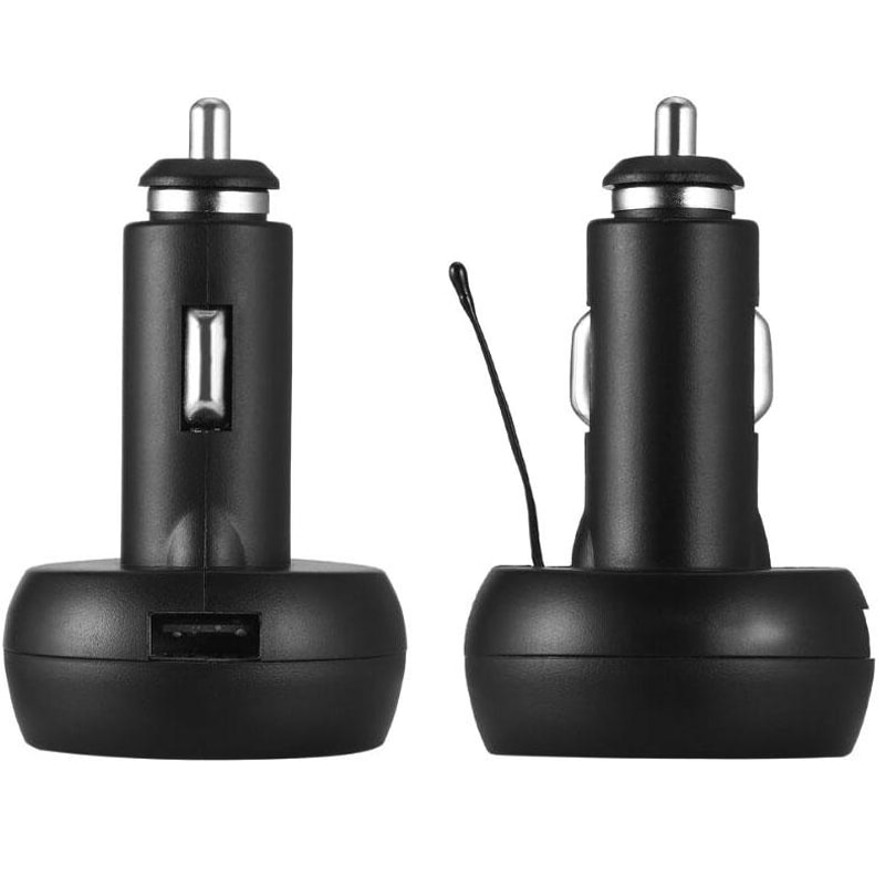 USB Charger with Voltage Detection LCD Display and Car Battery Monitor Thermometer