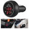 USB Charger with Voltage Detection LCD Display and Car Battery Monitor Thermometer