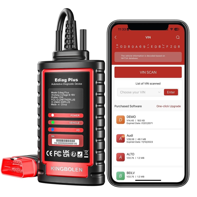 Ediag Elite Scanner Car Diagnostic Tool Bidirectional Fault Code Reader Multilingual