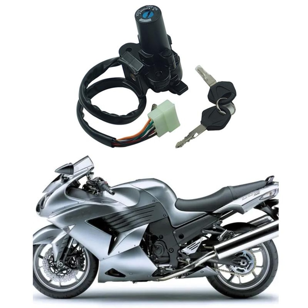 Ignition Switch Starter Lock for Kawasaki Motorcycle Key Assembly