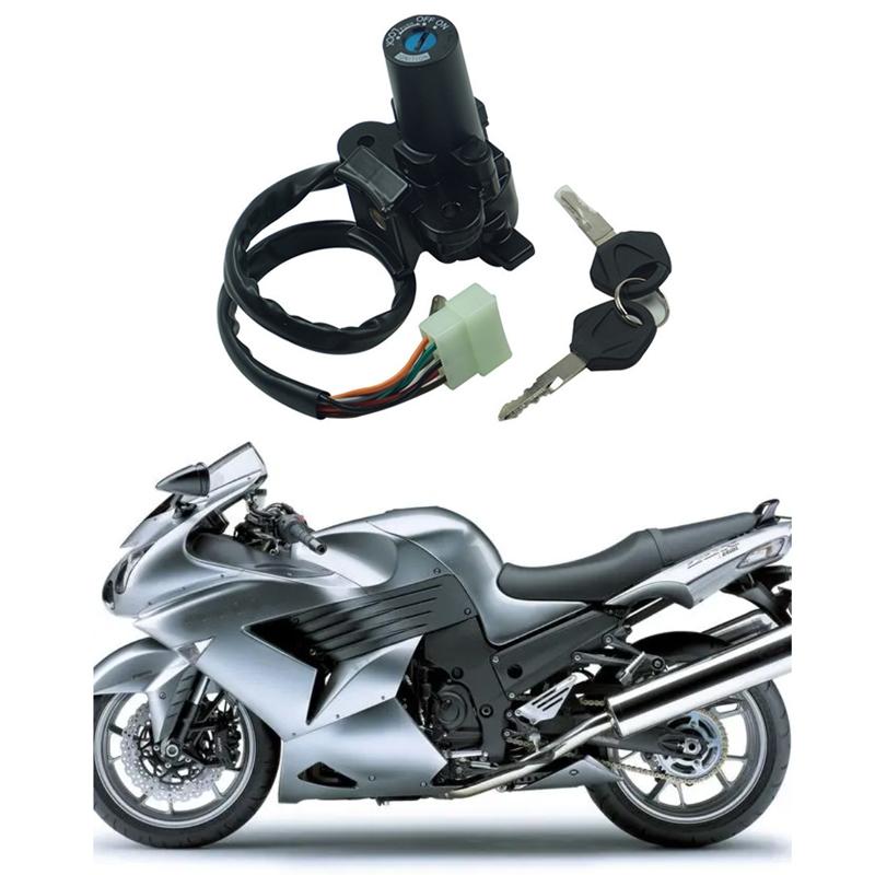 Ignition Switch Starter Lock for Kawasaki Motorcycle Key Assembly