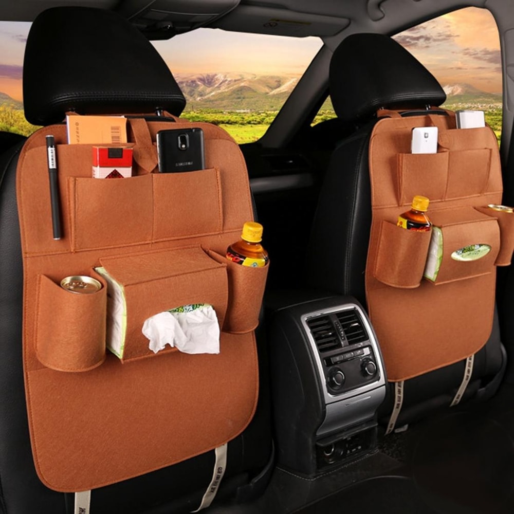 Multi-Pocket Car Backseat Organizer Car Storage Bag Travel Storage Organizer for Cars