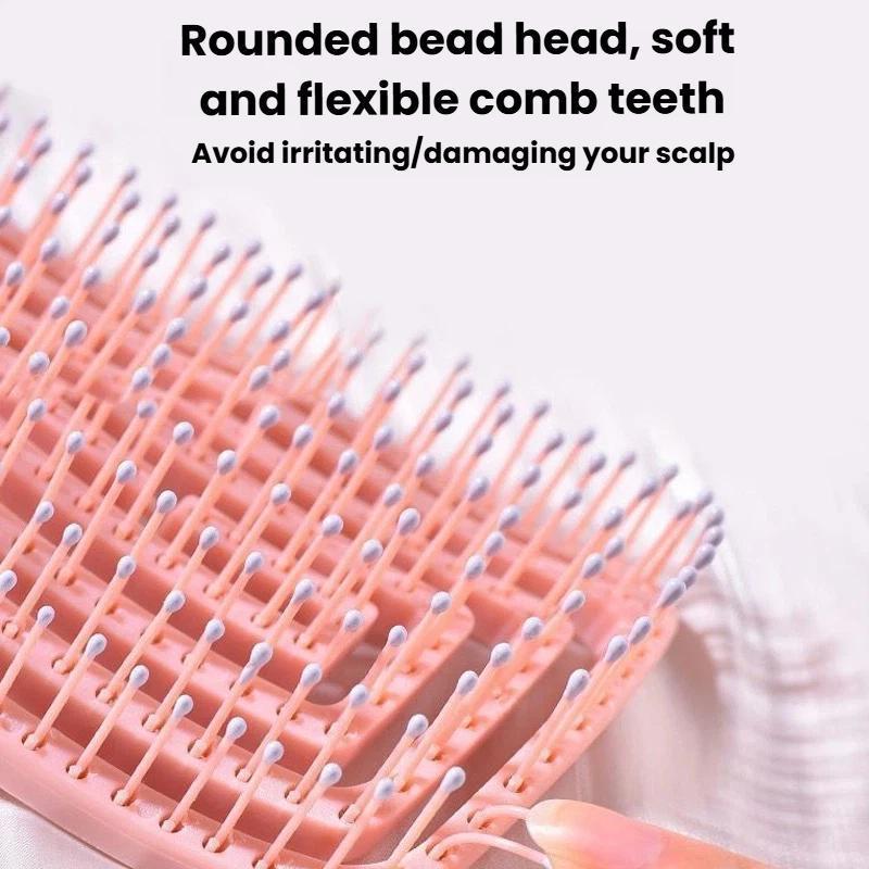 Volumizing Hair Comb with Scalp Massage Fluffing Design for Fast Blow Dry Styling