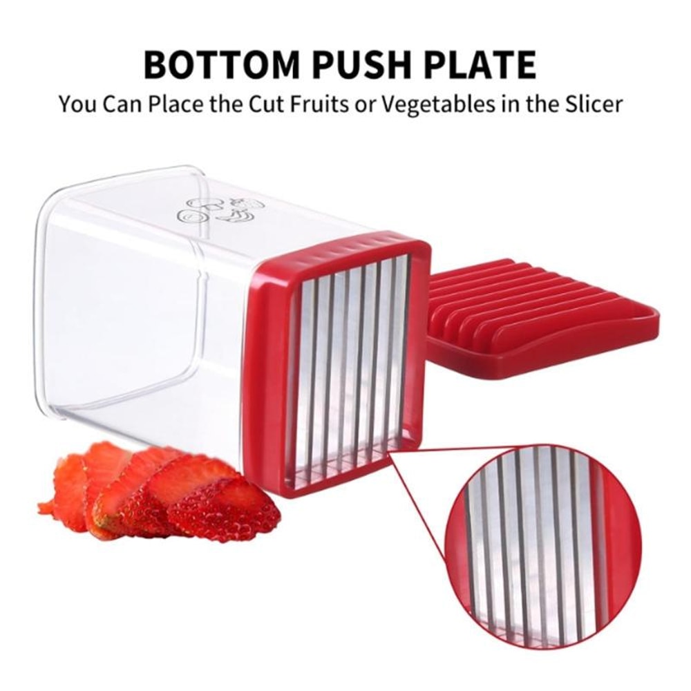 Multi Functional Vegetable Slicer with Push Plate Quick Kitchen Slicer Tool