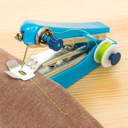 portable mini handheld sewing machine compact manual travel sewing tool