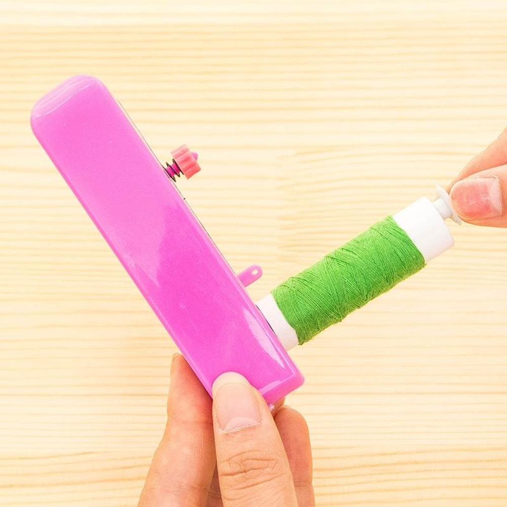 Portable Mini Handheld Sewing Machine Compact Manual Travel Sewing Tool