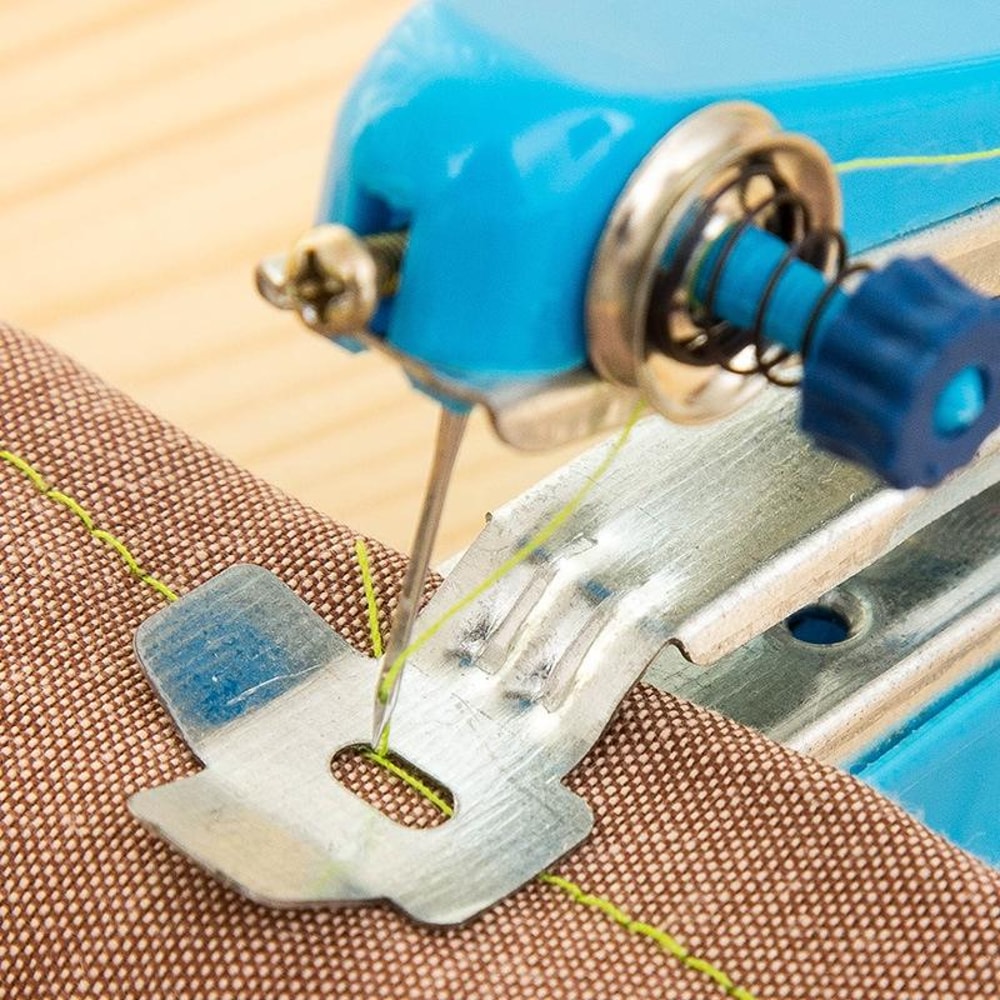Portable Mini Handheld Sewing Machine Compact Manual Travel Sewing Tool