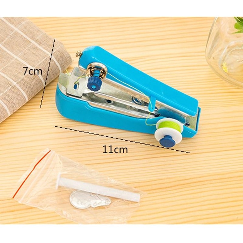 Portable Mini Handheld Sewing Machine Compact Manual Travel Sewing Tool