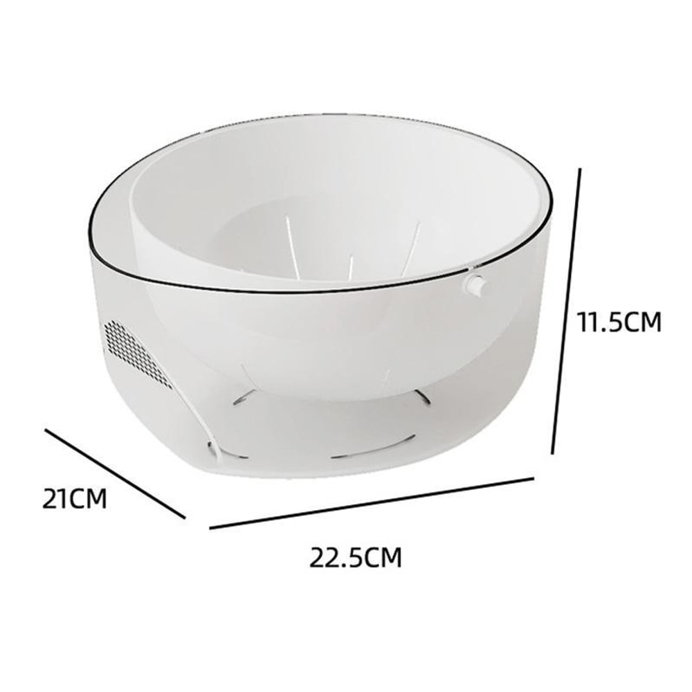DoubleLayer Fruit Vegetable Washing Draining Basket MultiFunction Kitchen Strainer Rice Basin 6
