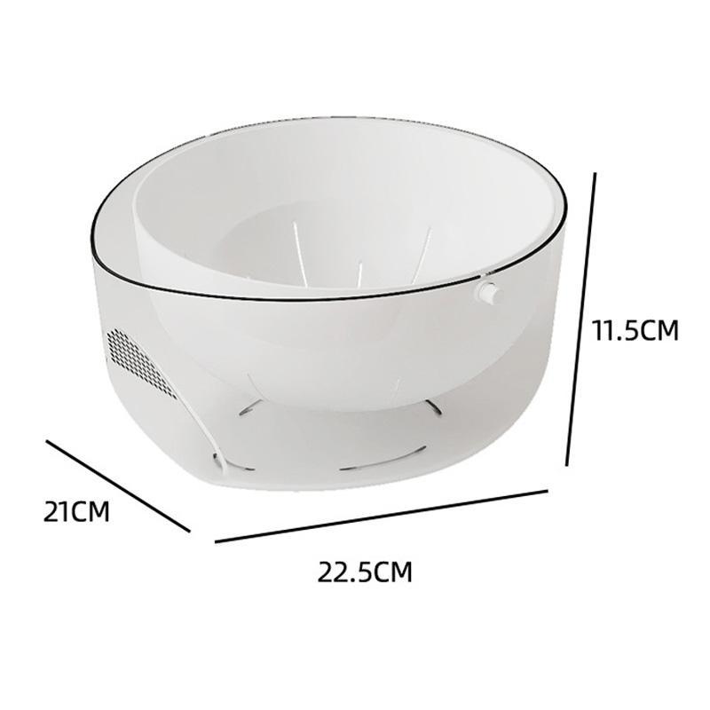 DoubleLayer Fruit Vegetable Washing Draining Basket MultiFunction Kitchen Strainer Rice Basin 6